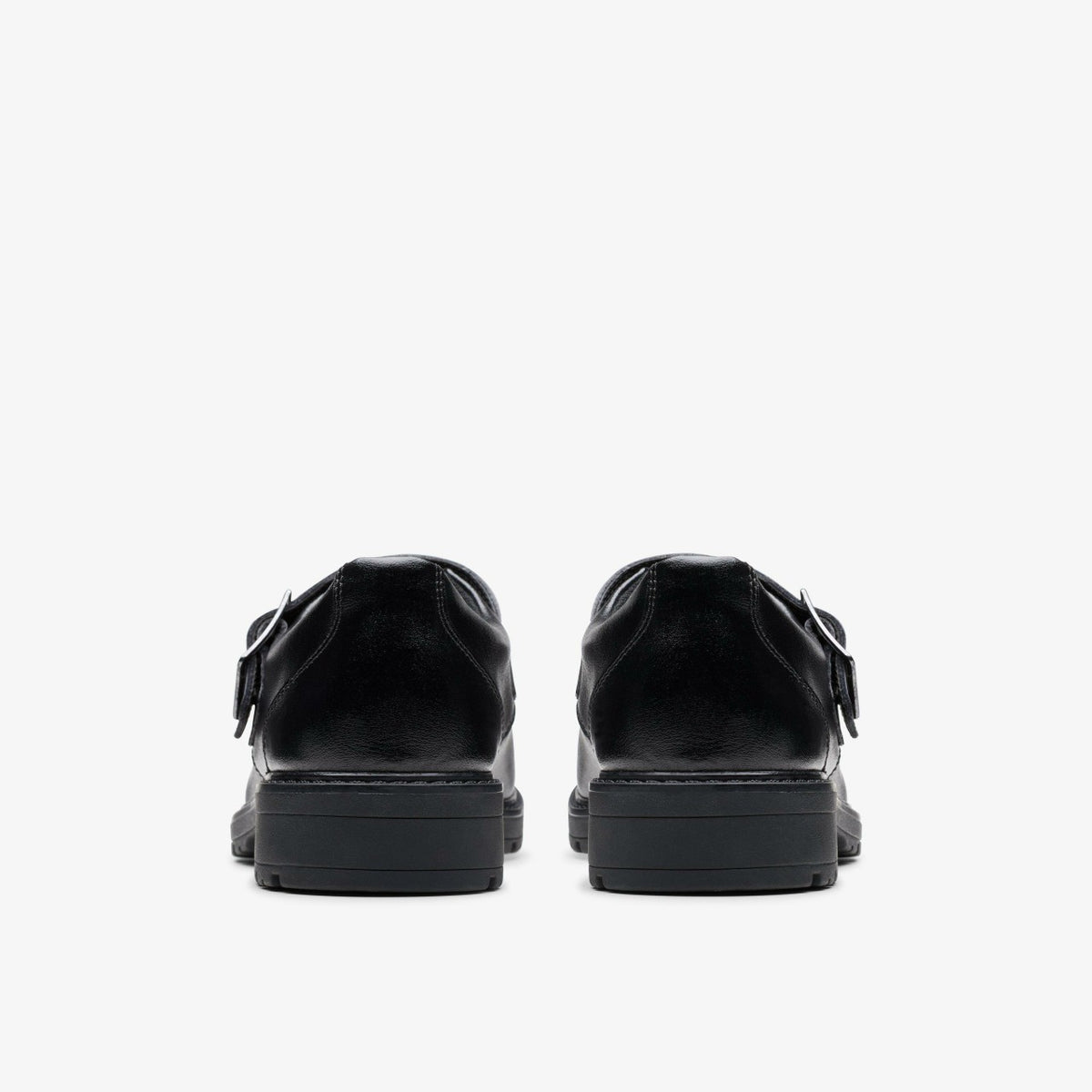 Loxham Walk Youth Black Leather - Clarks Kids