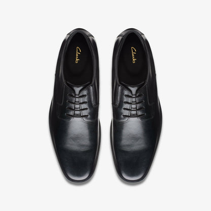 Howard Walk Black Leather - Clarks Men