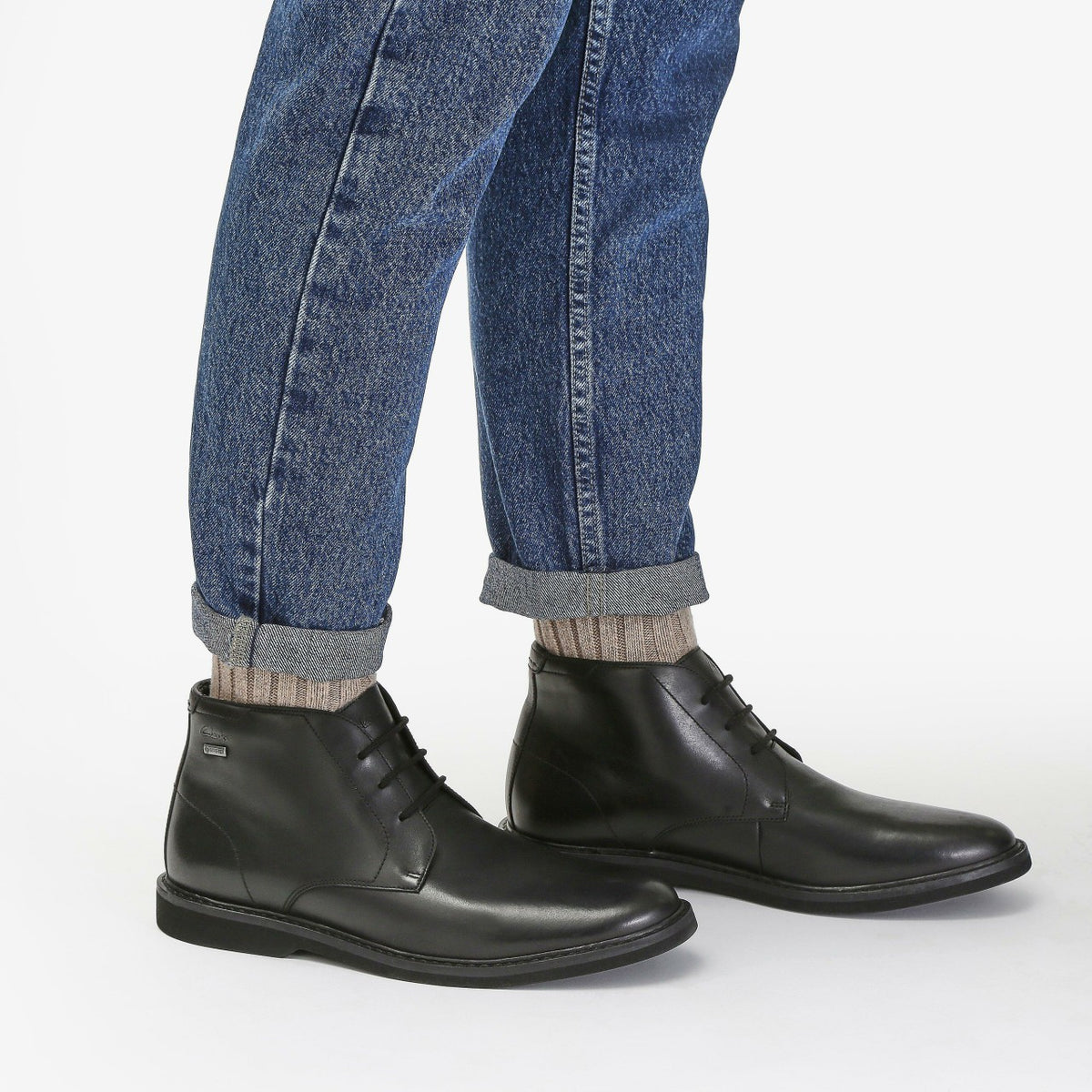 Atticus LT Hi GORE-TEX Black Leather - Clarks Men