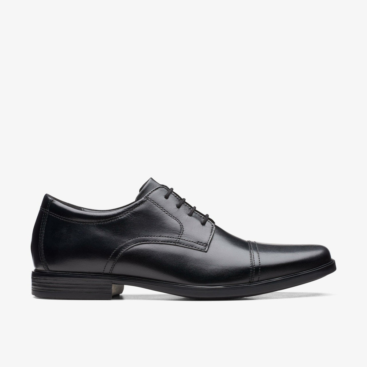 Howard Cap Black Leather - Clarks Men