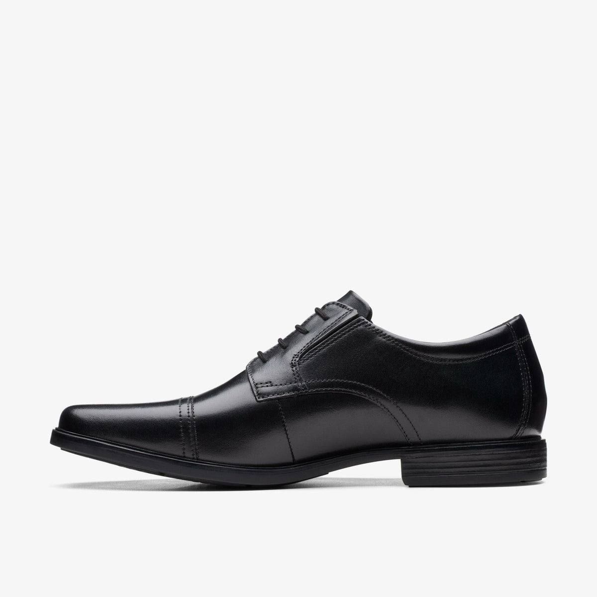 Howard Cap Black Leather - Clarks Men