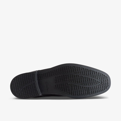 Howard Cap Black Leather - Clarks Men