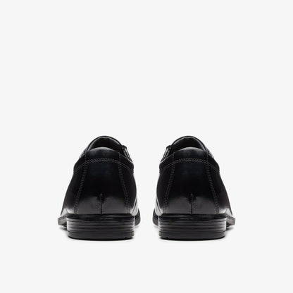 Howard Cap Black Leather - Clarks Men
