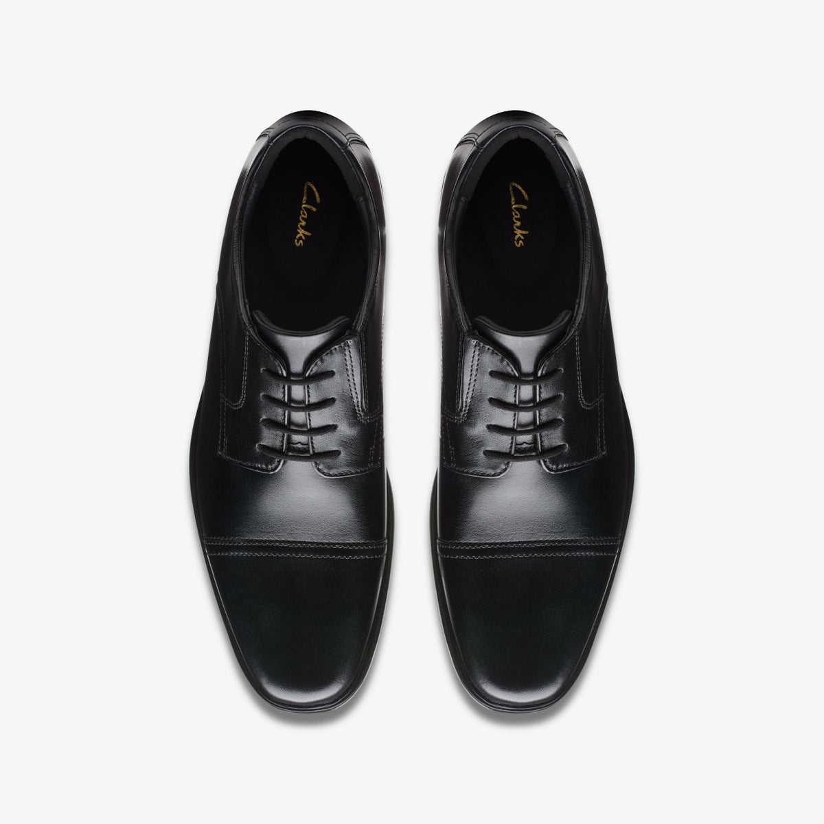 Howard Cap Black Leather - Clarks Men