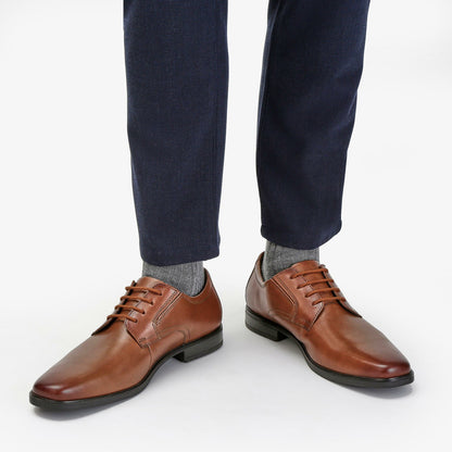 Howard Walk Dark Tan Leather - Clarks Men