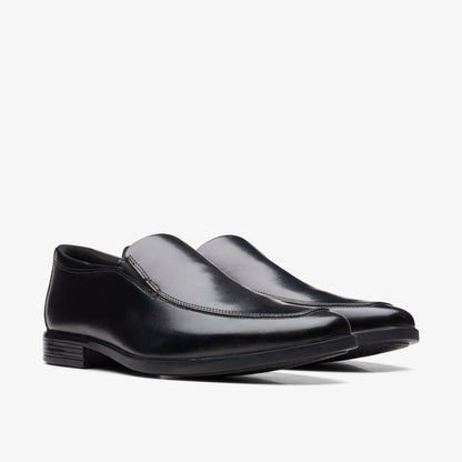 Howard Edge Loafer Black Leather - Clarks Men
