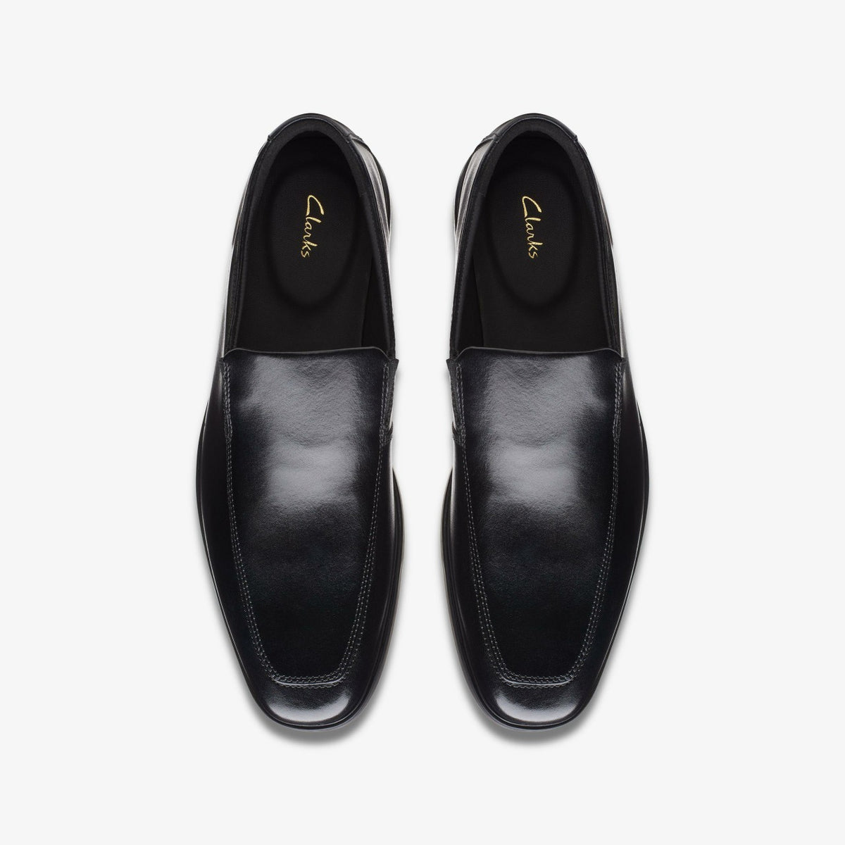 Howard Edge Loafer Black Leather - Clarks Men