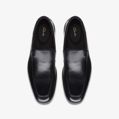 Howard Edge Loafer Black Leather - Clarks Men