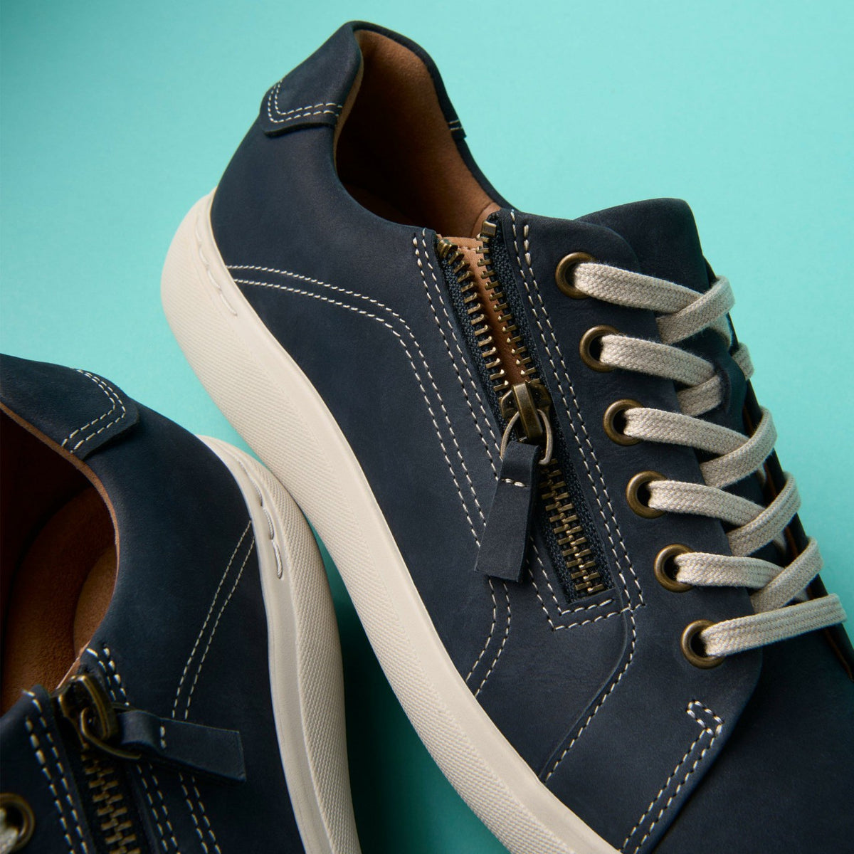 Nalle Lace Navy Nubuck - Clarks Women