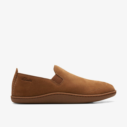 Home Mocc Slipper Tan Suede - Clarks Men