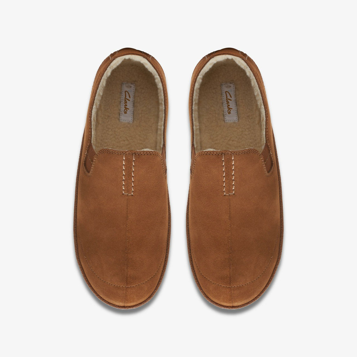 Home Mocc Slipper Tan Suede - Clarks Men