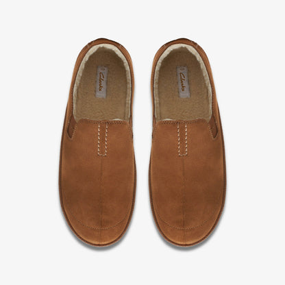 Home Mocc Slipper Tan Suede - Clarks Men