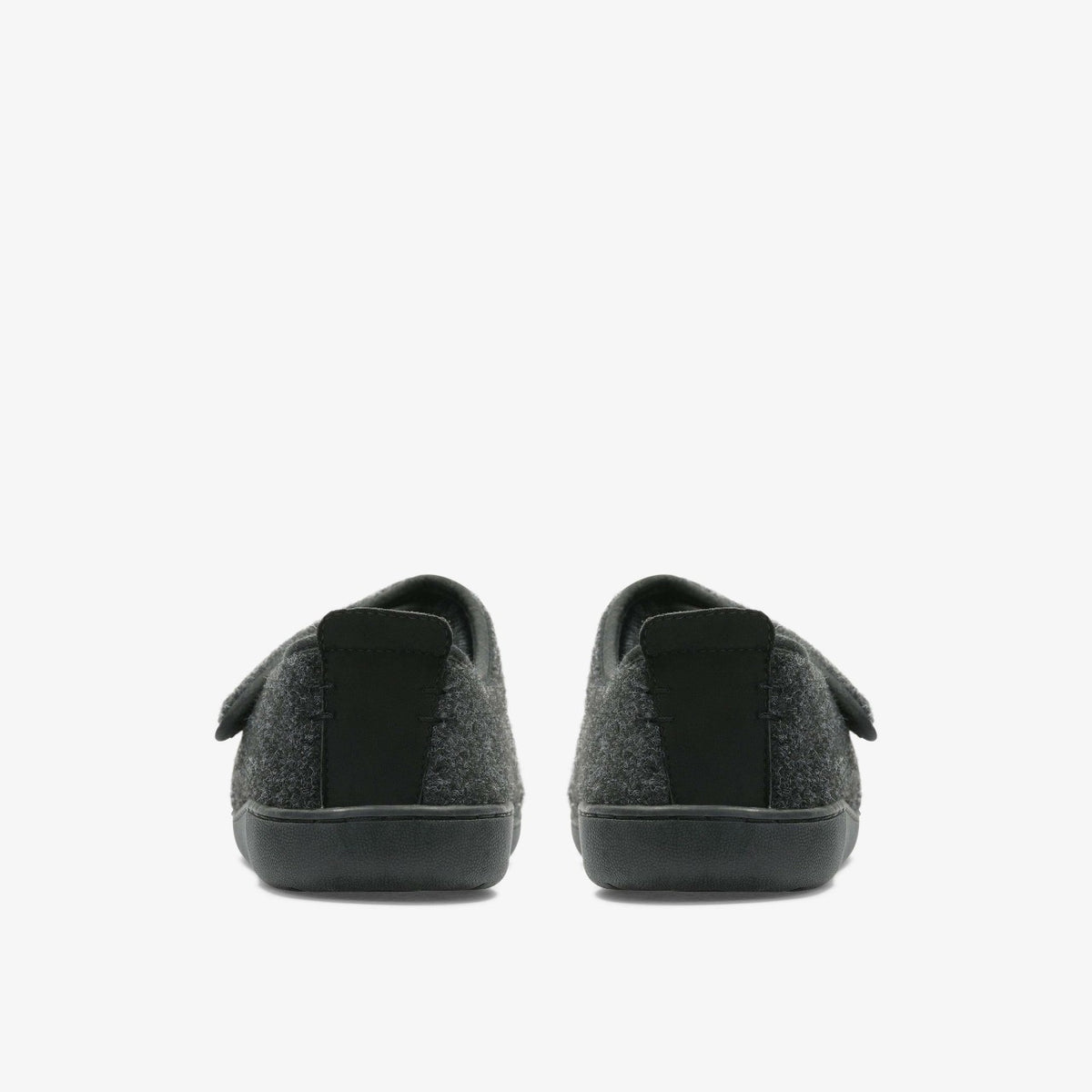 King Riptape Slipper Dark Grey Felt - Clarks Men