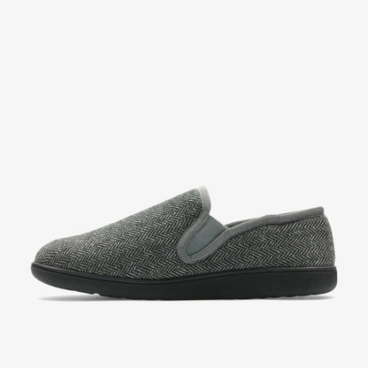 King Ease Dark Grey Interest - Clarks Men