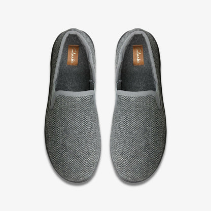 King Ease Dark Grey Interest - Clarks Men
