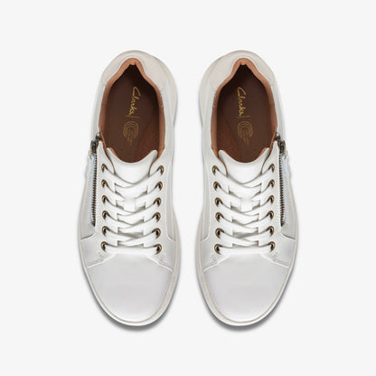 Nalle Lace White Leather - Clarks Women