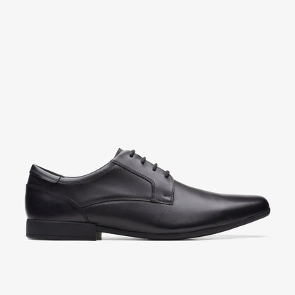 Sidton Lace Black Leather - Clarks Men