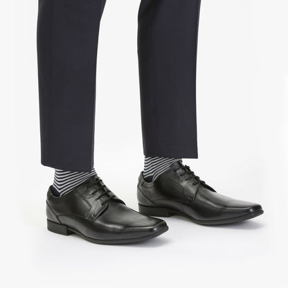 Sidton Lace Black Leather - Clarks Men