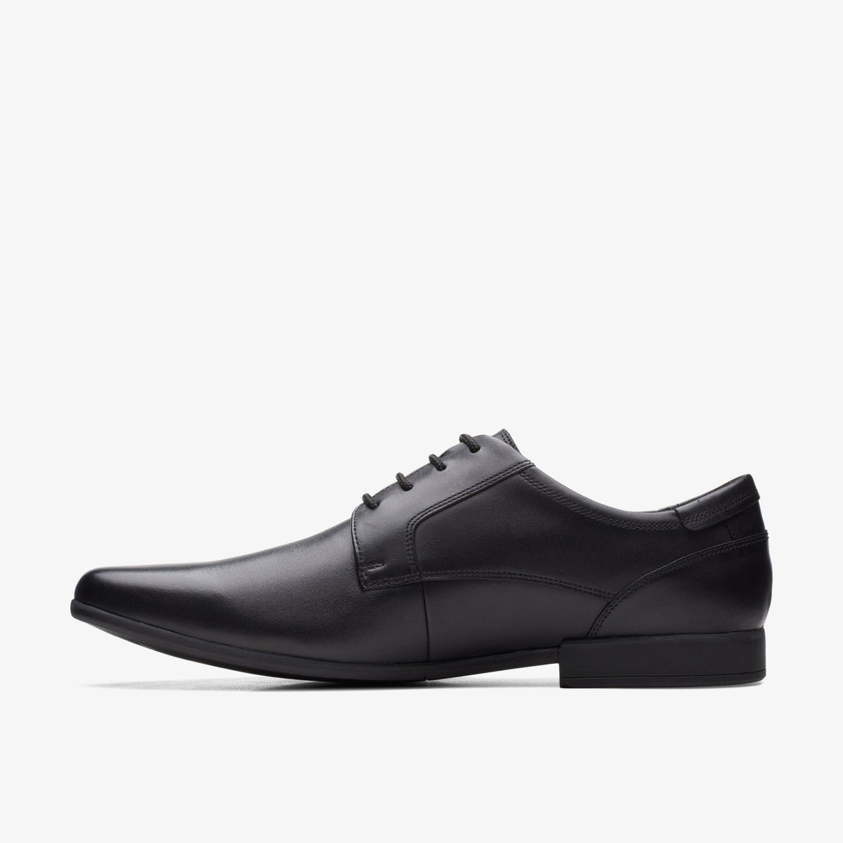 Sidton Lace Black Leather - Clarks Men