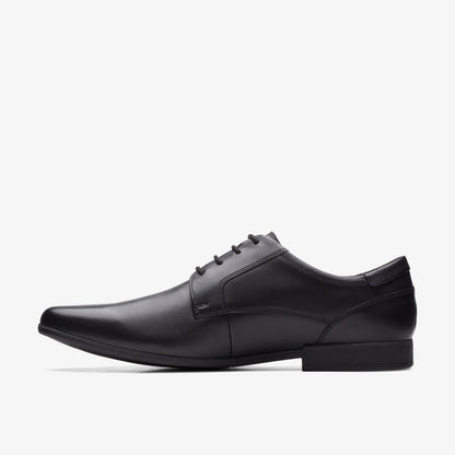 Sidton Lace Black Leather - Clarks Men