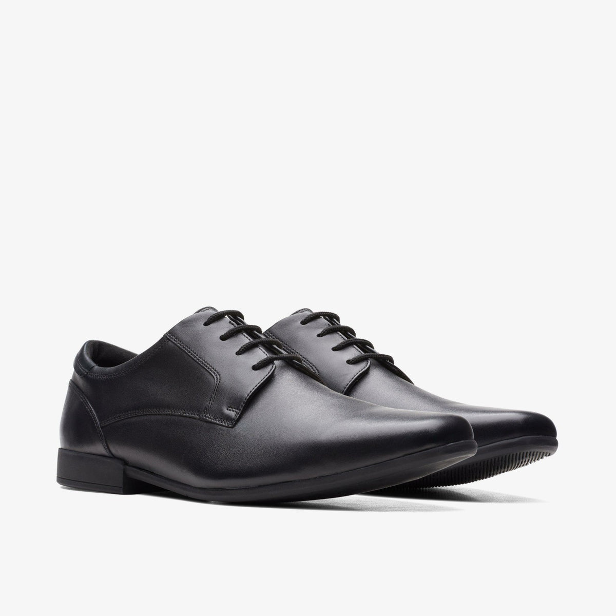 Sidton Lace Black Leather - Clarks Men