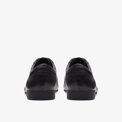 Sidton Lace Black Leather - Clarks Men