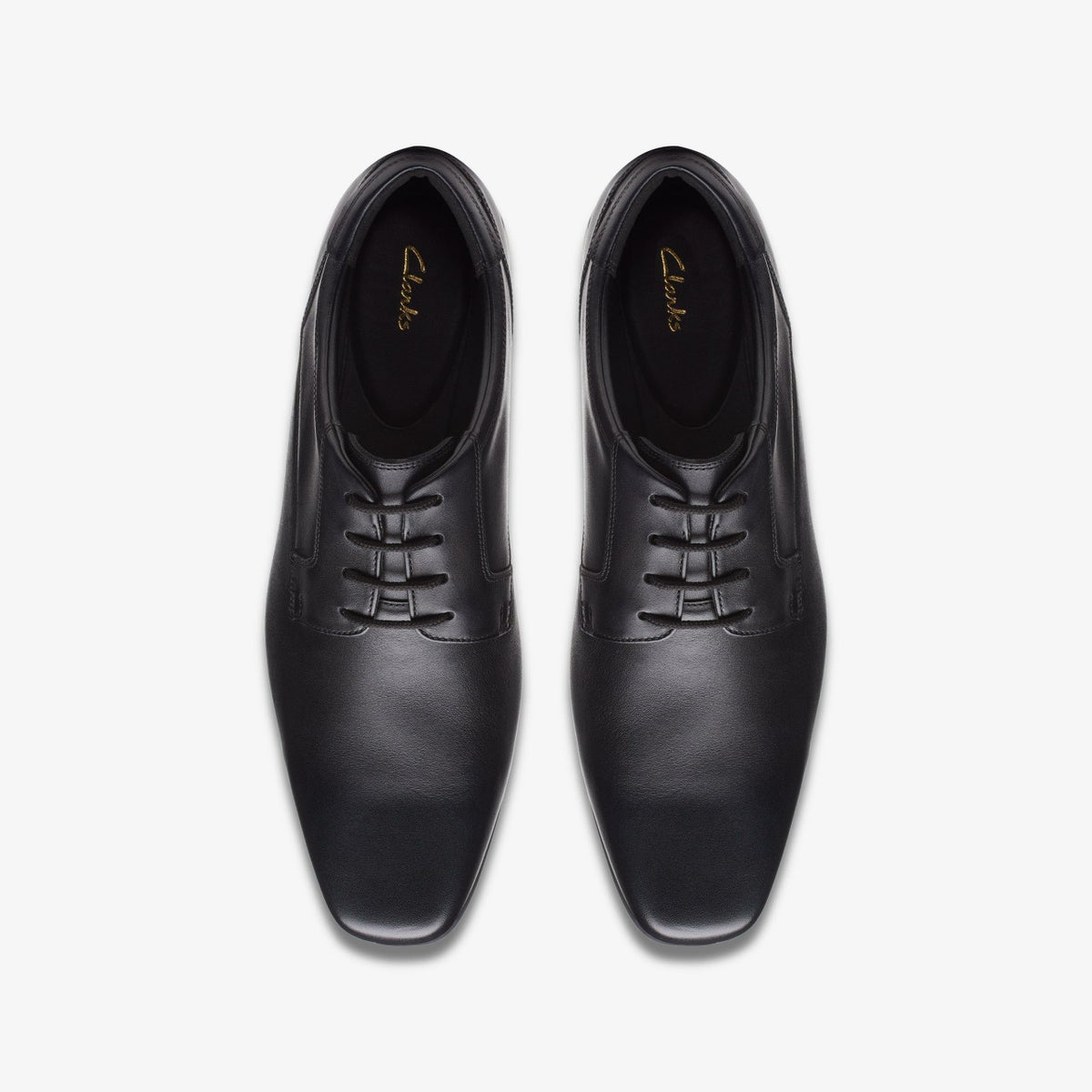 Sidton Lace Black Leather - Clarks Men