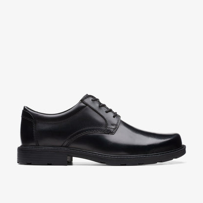Kerton Lace Black Leather - Clarks Men