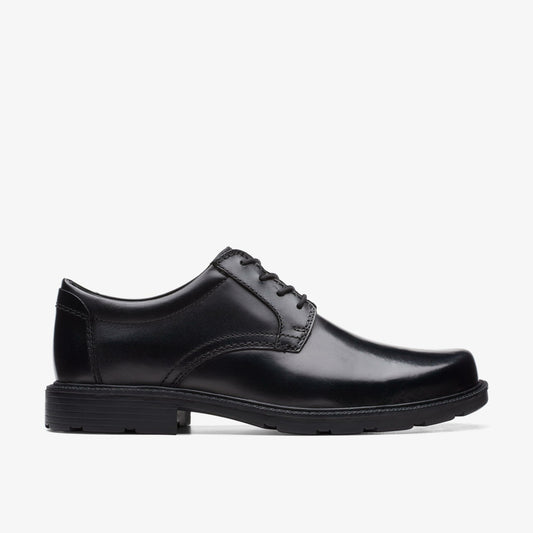 Kerton Lace Black Leather - Clarks Men