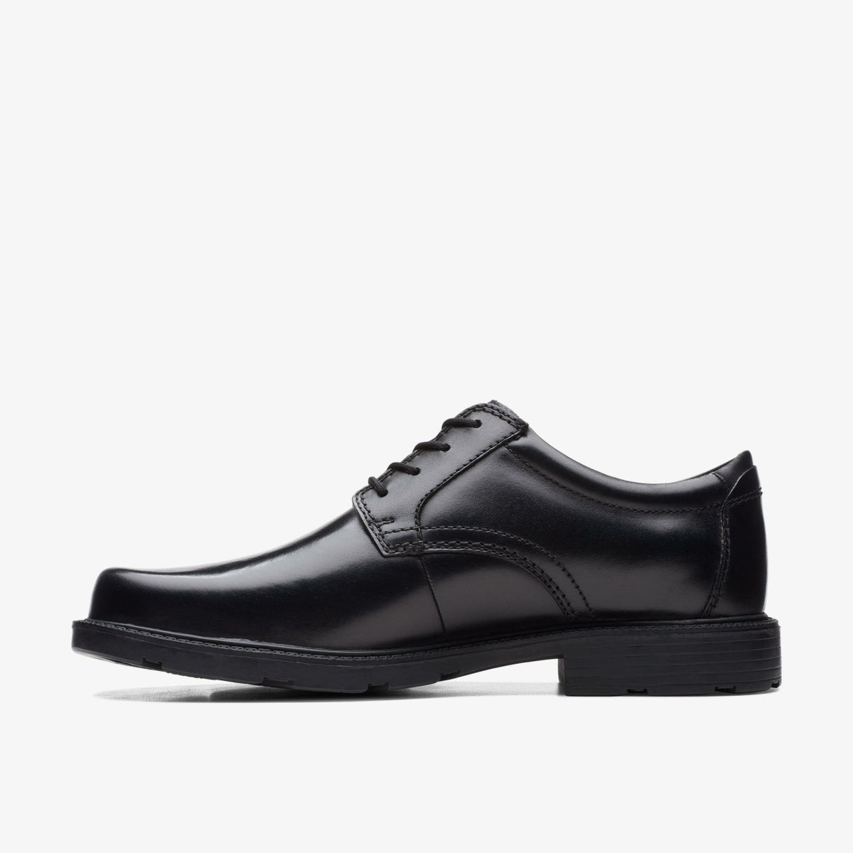 Kerton Lace Black Leather - Clarks Men