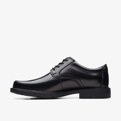 Kerton Lace Black Leather - Clarks Men
