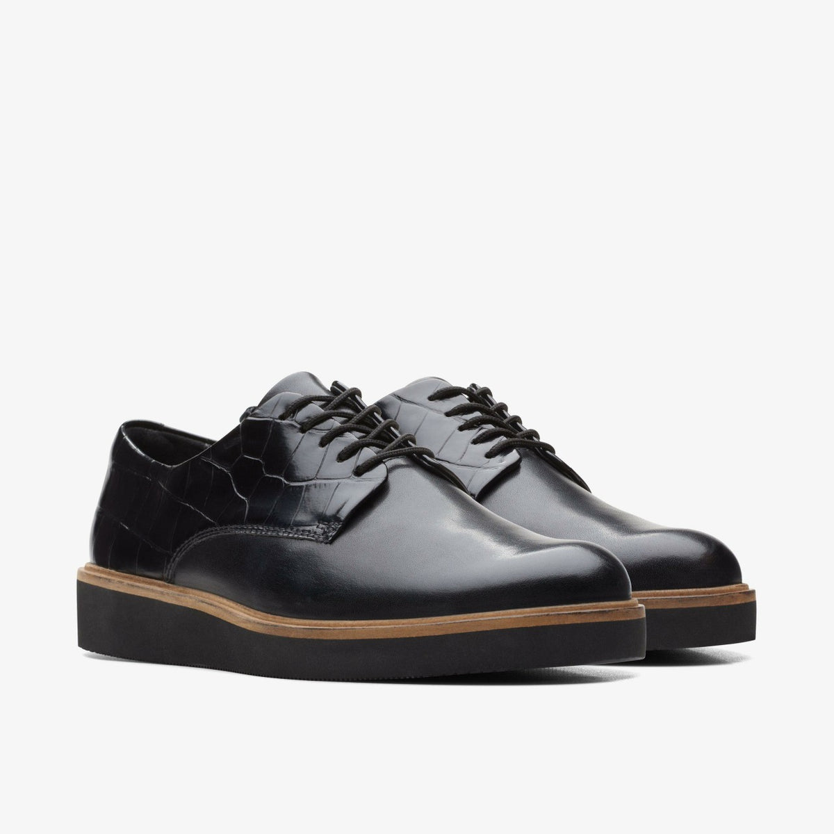 Glickly Derby Black Combination - Clarks Women
