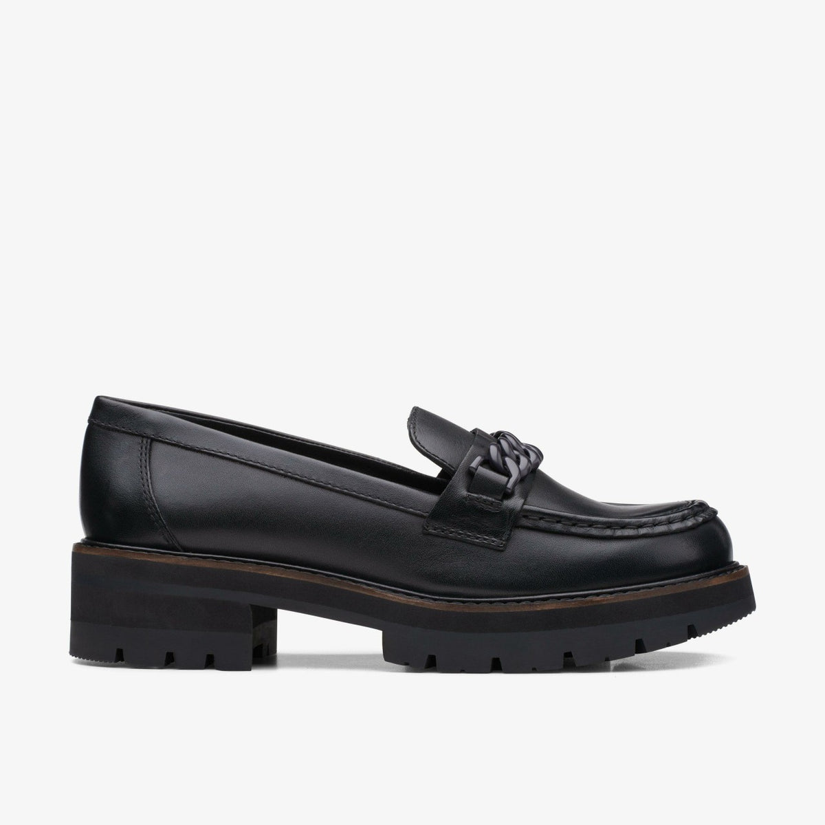 Orianna Edge Black Leather - Clarks Women