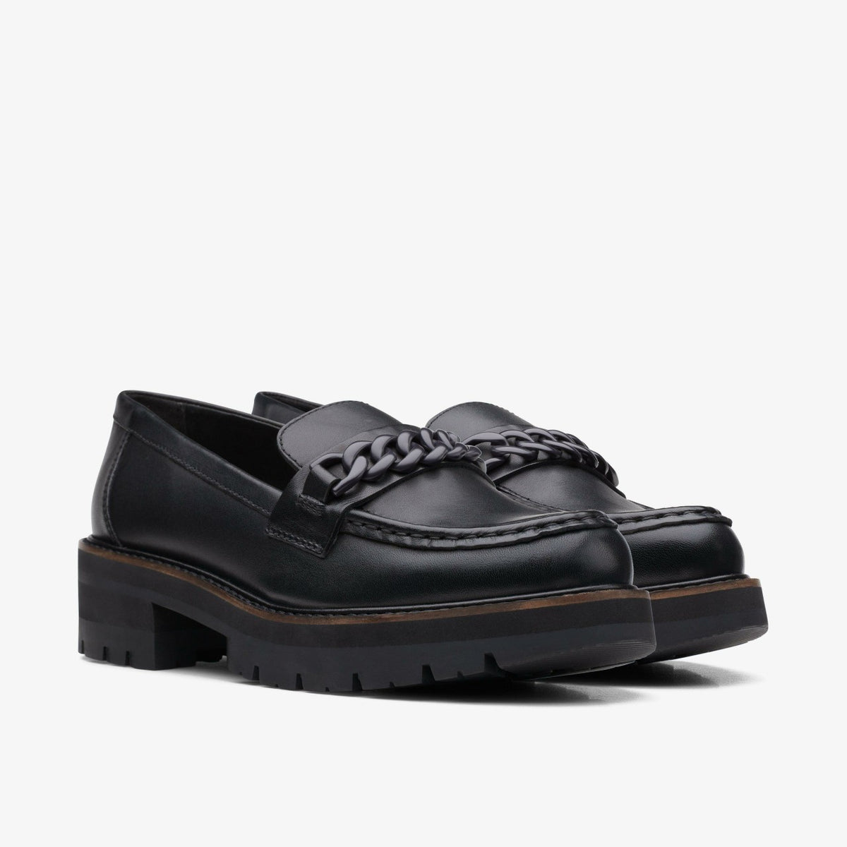 Orianna Edge Black Leather - Clarks Women