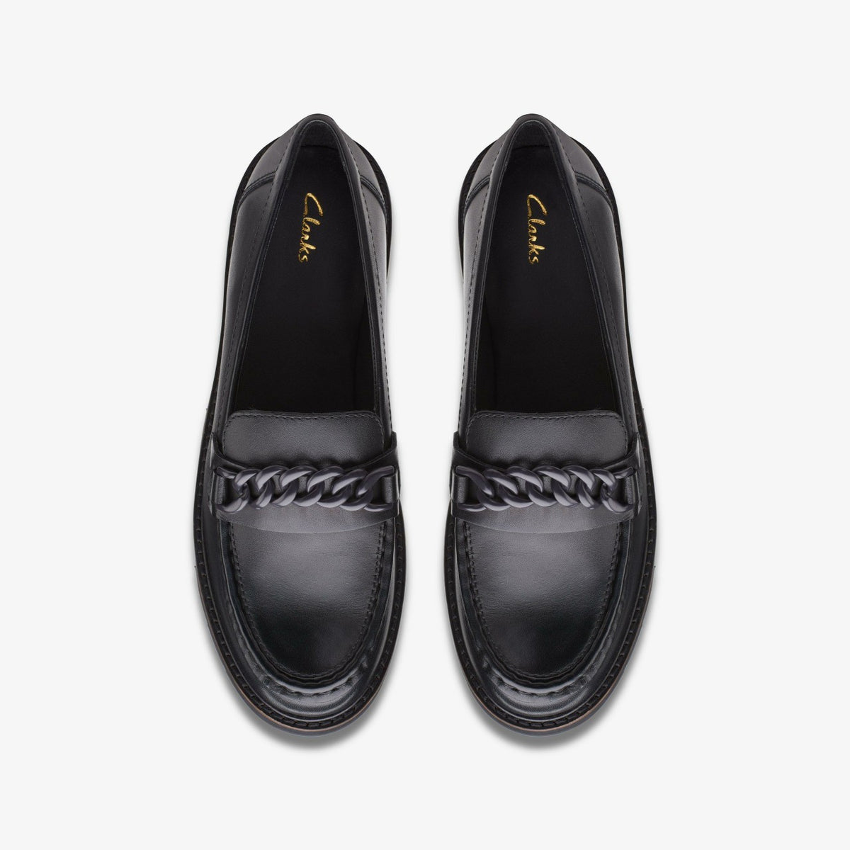 Orianna Edge Black Leather - Clarks Women