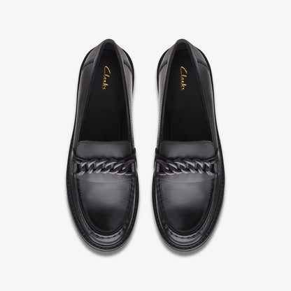 Orianna Edge Black Leather - Clarks Women