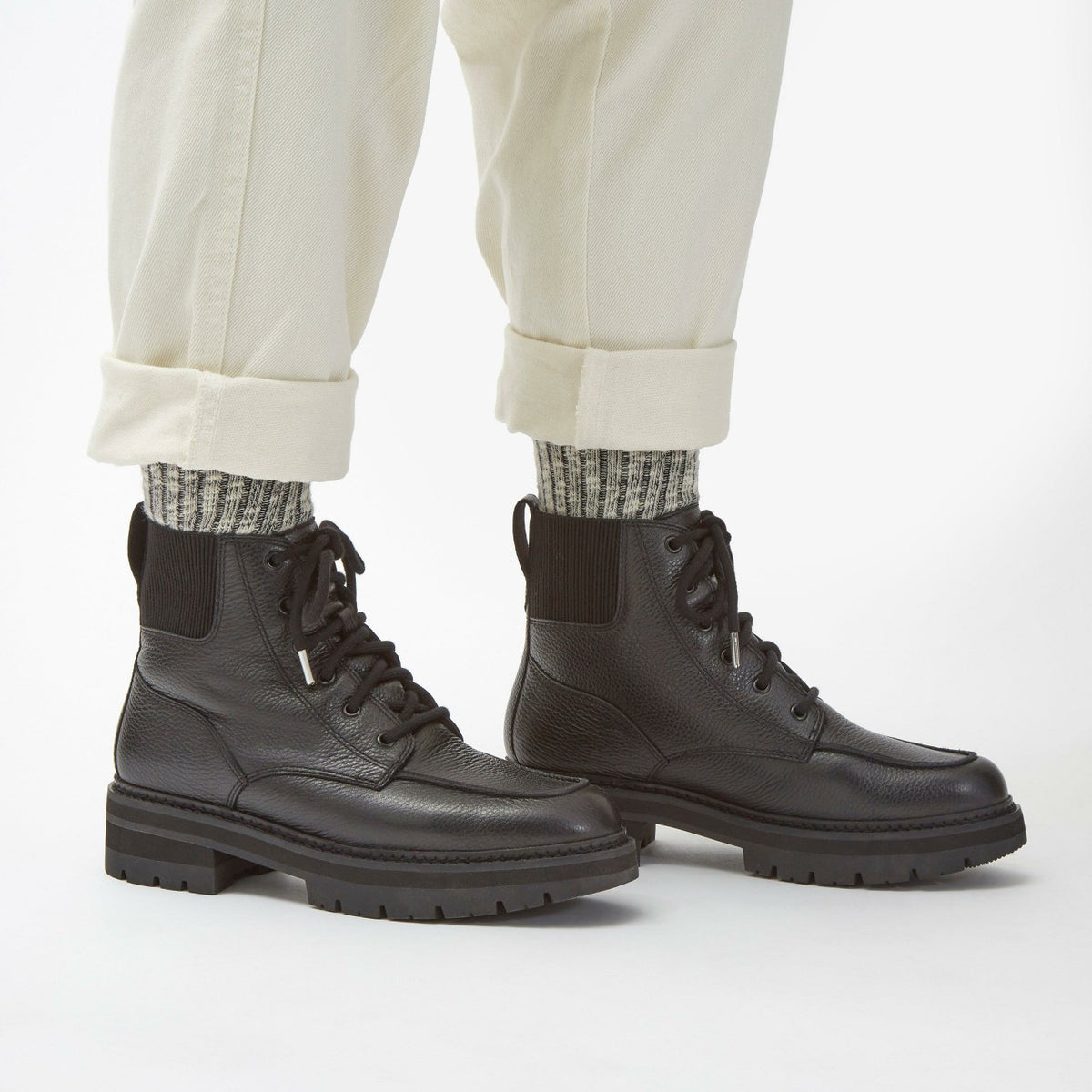 Orianna Mid Black Warmlined Leather - Clarks Women