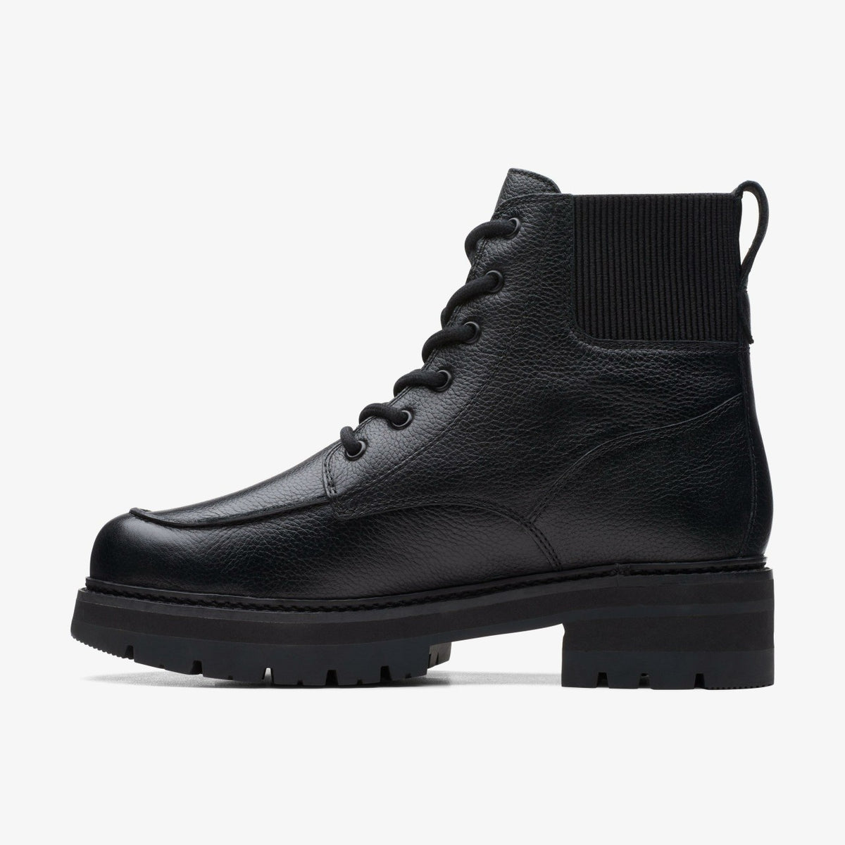 Orianna Mid Black Warmlined Leather - Clarks Women