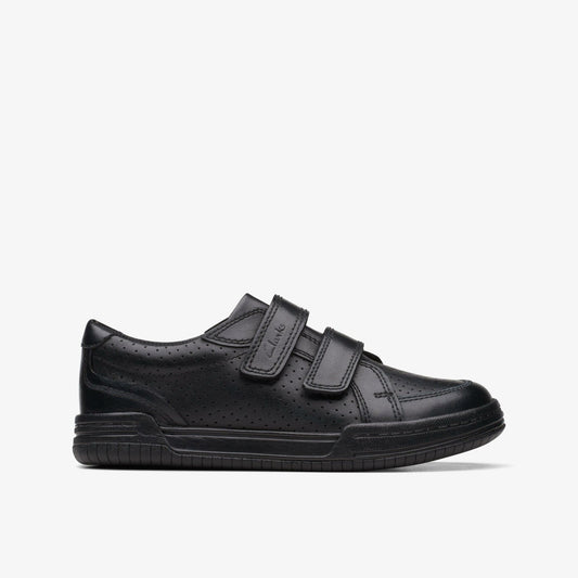 Fawn Strap Kid Black Leather - Clarks Kids