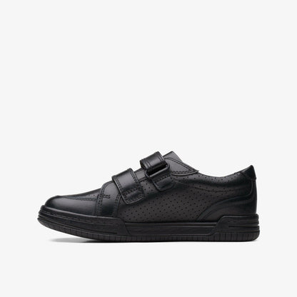 Fawn Strap Kid Black Leather - Clarks Kids