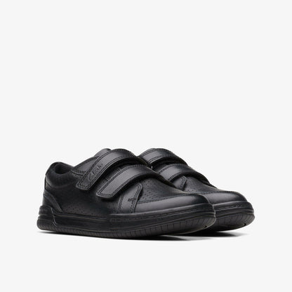 Fawn Strap Kid Black Leather - Clarks Kids