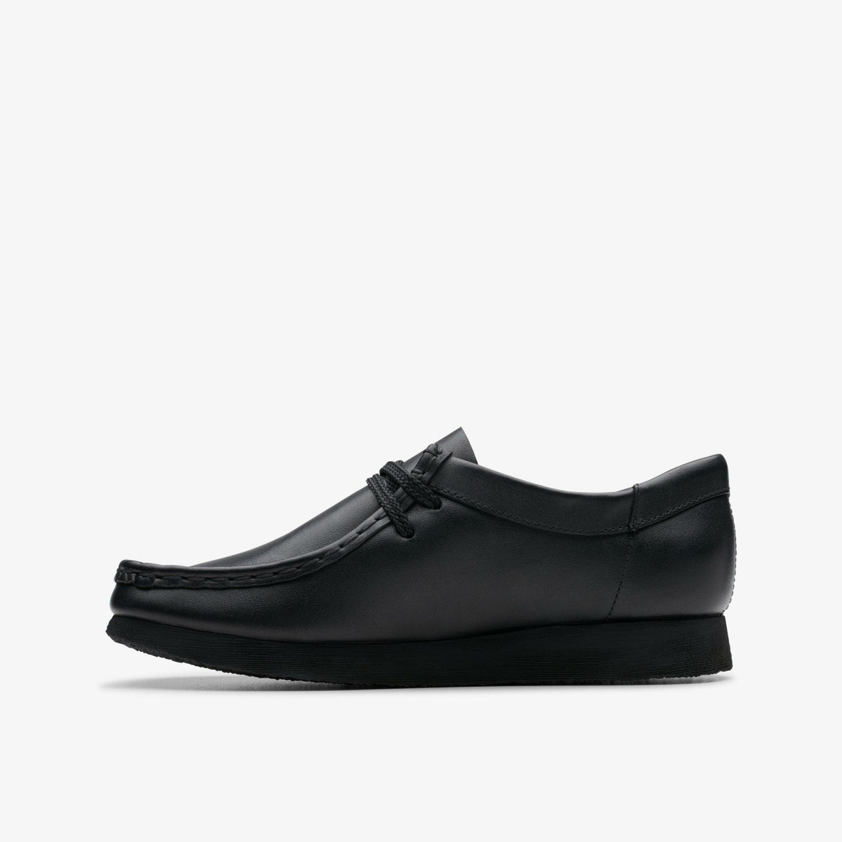 Wallabee Older Black Leather - Clarks Kids