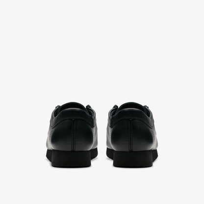 Wallabee Older Black Leather - Clarks Kids