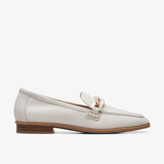 Sarafyna Iris Loafer White Leather - Clarks Women