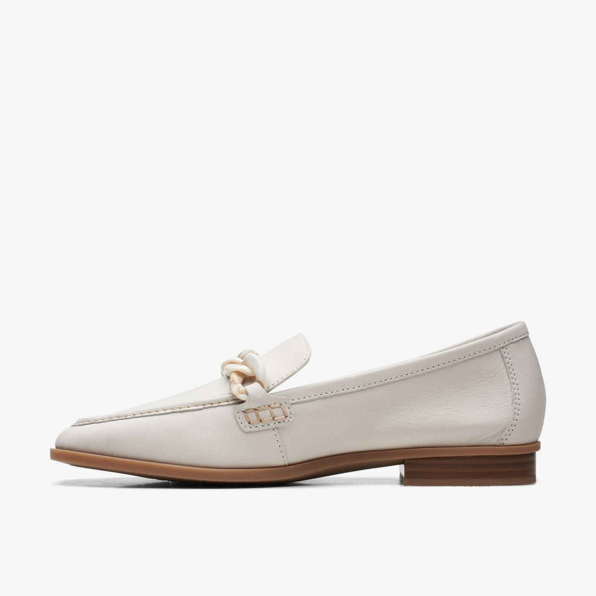 Sarafyna Iris Loafer White Leather - Clarks Women