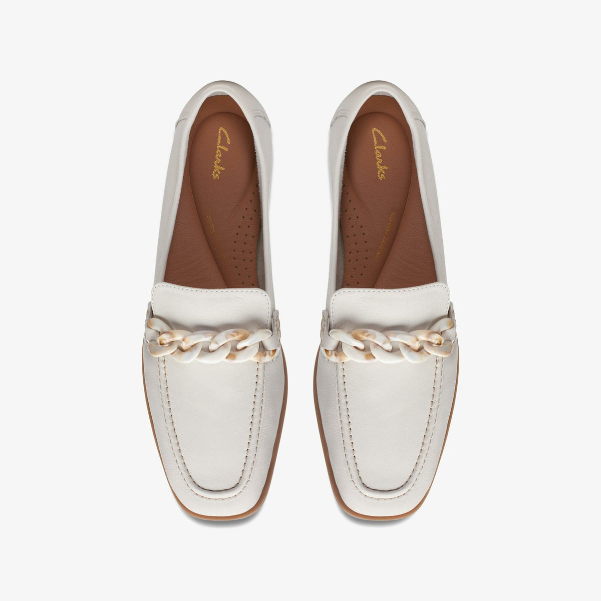 Sarafyna Iris Loafer White Leather - Clarks Women