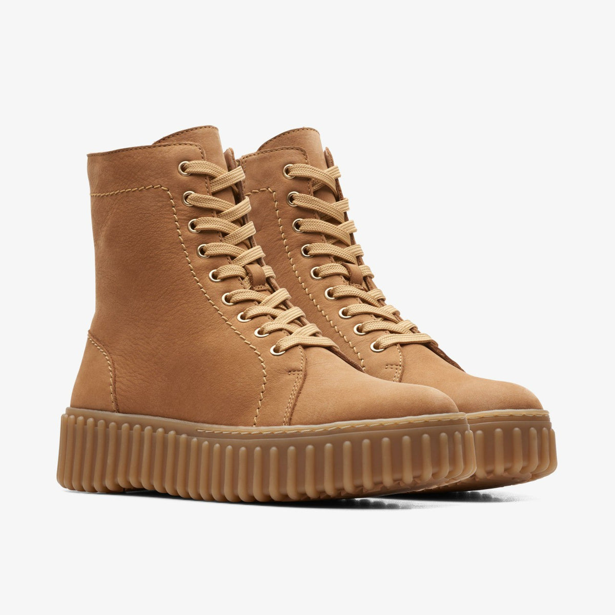 Torhill Rise Light Tan Nubuck - Clarks Women