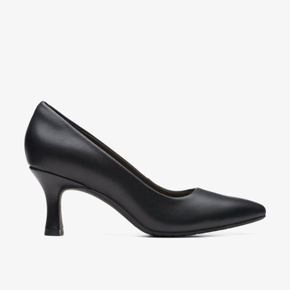 Kataleyna Gem Black Leather - Clarks Women