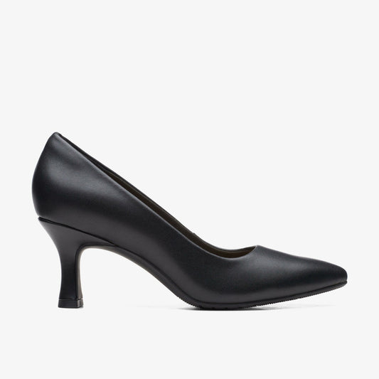 Kataleyna Gem Black Leather - Clarks Women