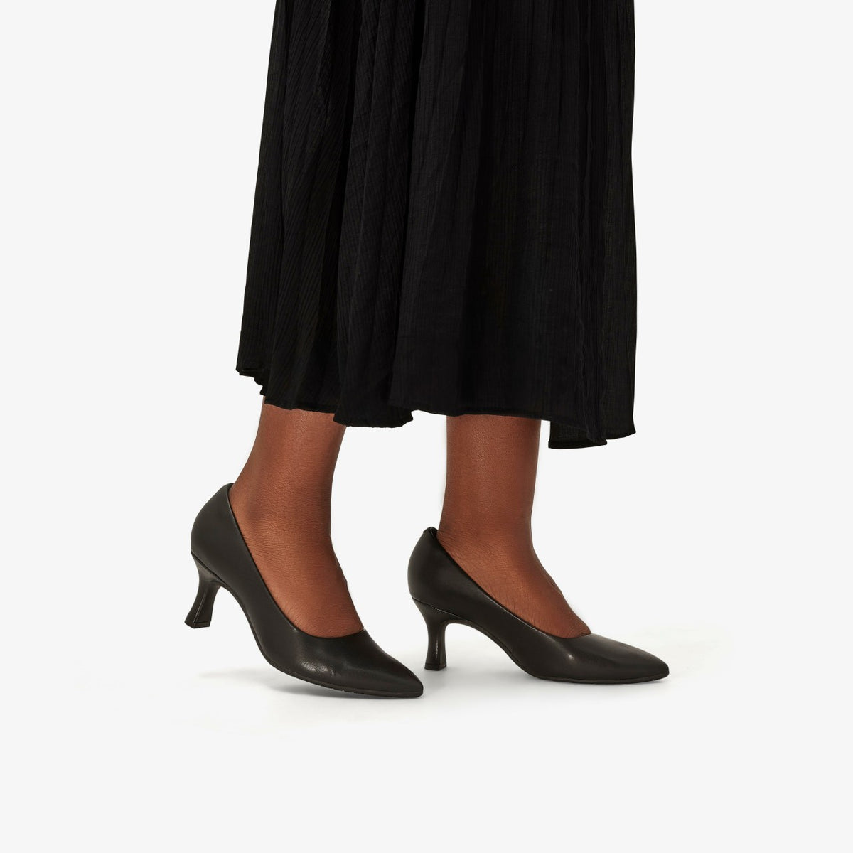 Kataleyna Gem Black Leather - Clarks Women